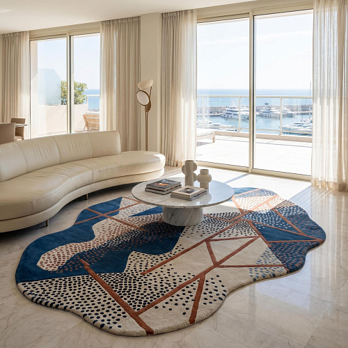 Figurative Mosaic design vloerkleed