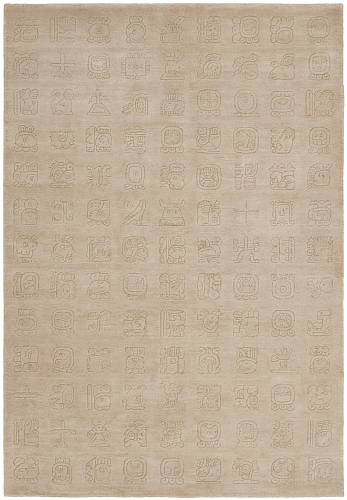 Symbol Grid Beige vloerkleed