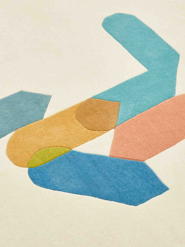 Color stamp designer vloerkleed