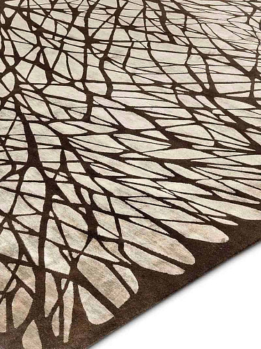 Dresden Brown handgeknoopt vloerkleed