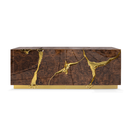 Fissure walnoten dressoir
