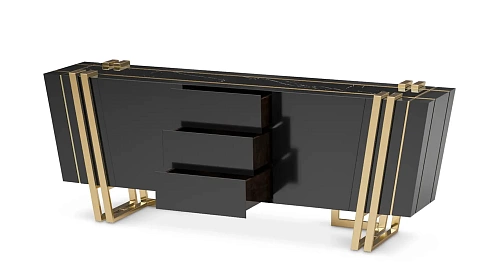 Ascend zwart dressoir