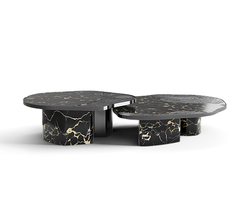 Athena Portoro marmer en onyx tafelset