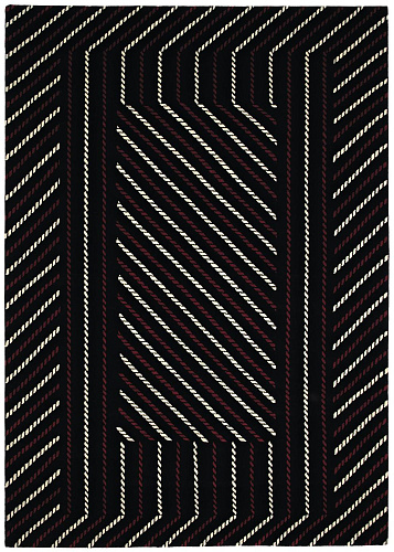 Gessato designer handgeweven vloerkleed