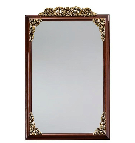 Klassieke wandspiegel bruin/goud