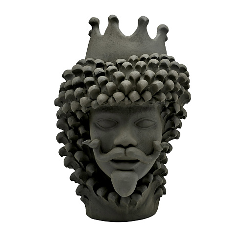 Moor's Head grijze sculptuur