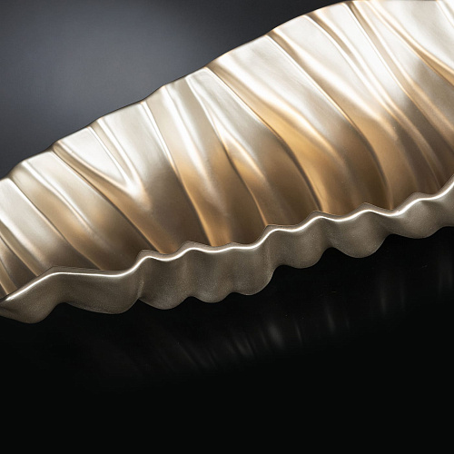 Parelmoer beige gerimpelde middenstuk