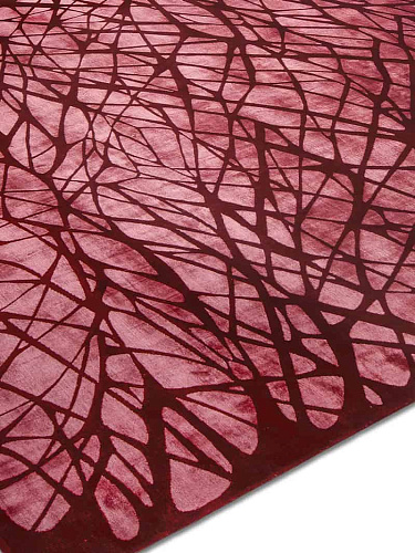 Dresden Red luxe handgeknoopt vloerkleed