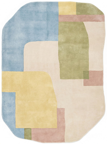 Rounded Blocks handgemaakt vloerkleed