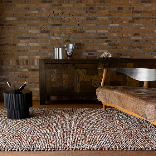 Nest leer vloerkleed