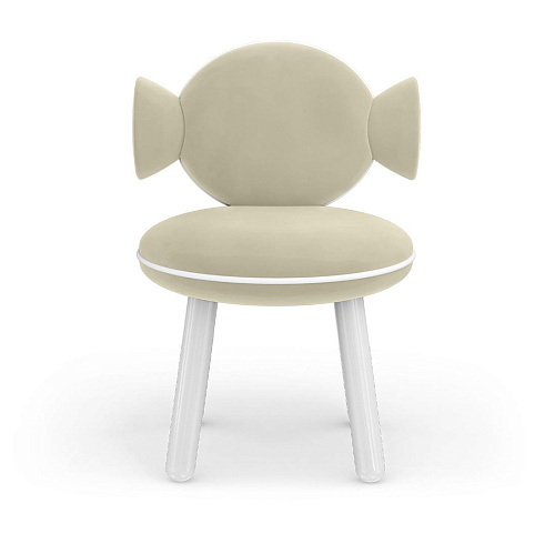 Lollipop crème poefstoel