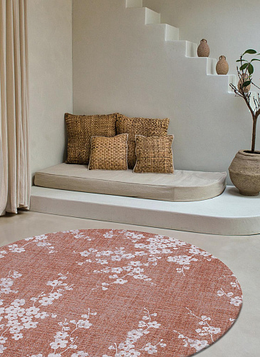 Copper Pink rond vloerkleed