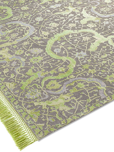 Tabriz Green luxe vloerkleed