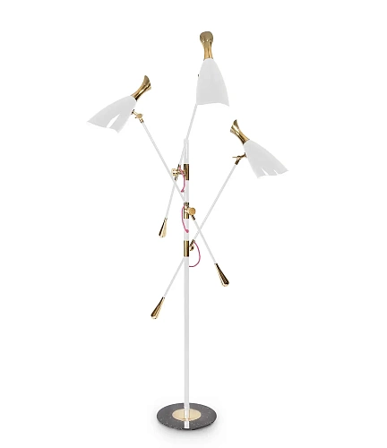 Duke gouden vloerlamp