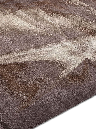 Brown Olive luxe handgeknoopt vloerkleed