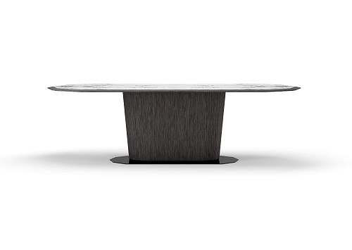 Mizar ovale marmeren eettafel