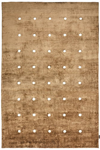 Punti bruin handgeweven vloerkleed