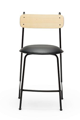 Lena SG-65 Zwarte Essenhout Barkrukstoel