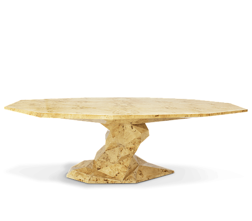Bonsai populierenhout luxe eettafel