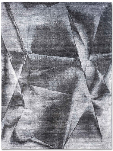 Charcoal luxe handgeknoopt vloerkleed