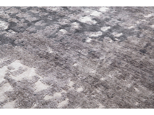 Handgeknoopt bamboe zijde abstract Indiaas vloerkleed