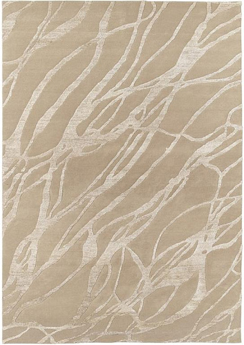 Modern handgeknoopt Beige vloerkleed