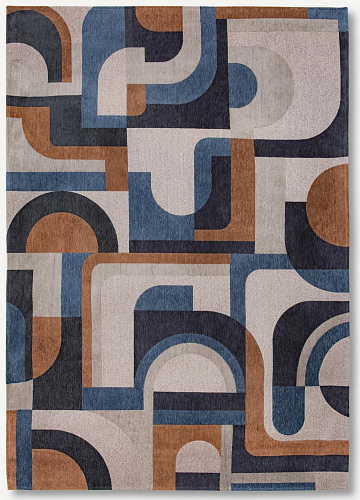 Camel Blue vloerkleed