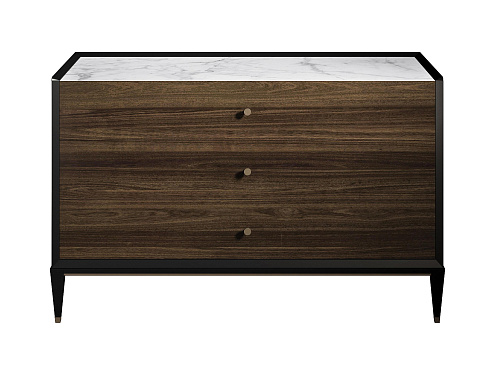 Marmer en houten ladekast