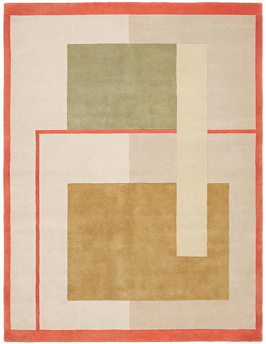 Geometric Block Sand vloerkleed