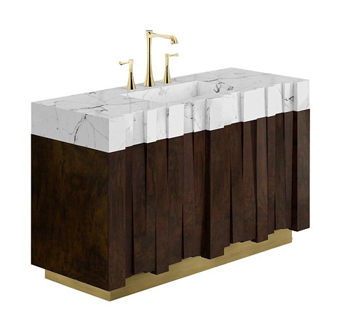 Geoglyph enkele wastafelmeubel