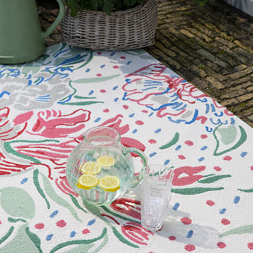 LA lilith klaproosrood outdoor vloerkleed
