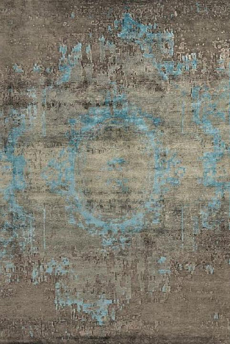 Handgeknoopt bamboe zijde Indiaas tapijt