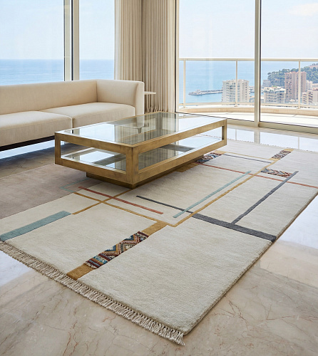 Linear Atlas Warm design vloerkleed