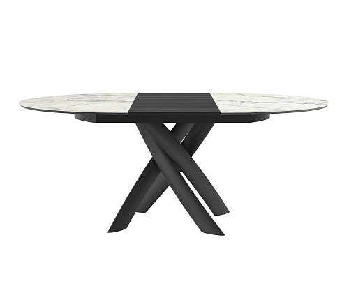 Style ronde uitschuifbare eettafel