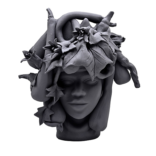 Moor's Head grijze sculptuur