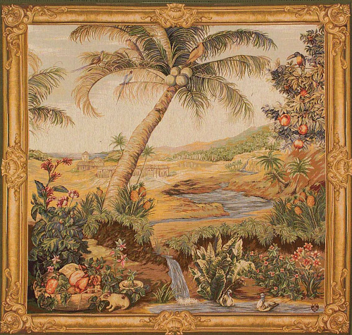 The Oasis vierkant wandtapijt