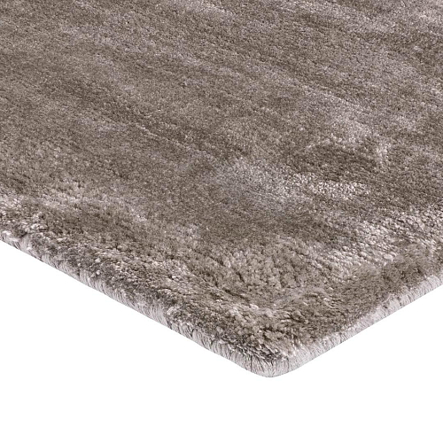 Luxe effen Grey vloerkleed