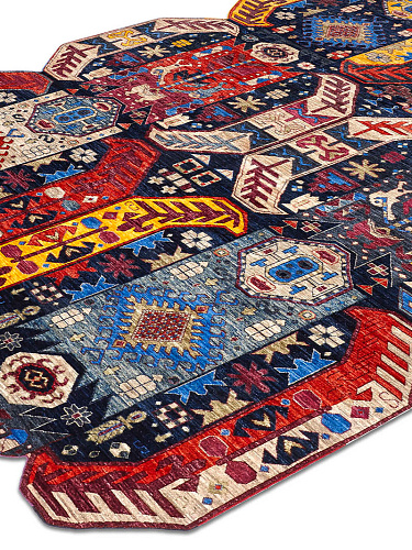 Multishape handgemaakte luxe vloerkleed