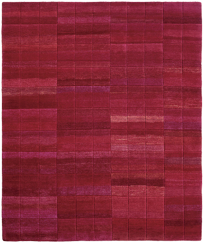 Deep line rood vloerkleed