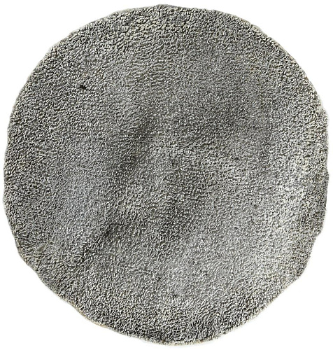 Aluminium rond handgeweven vloerkleed