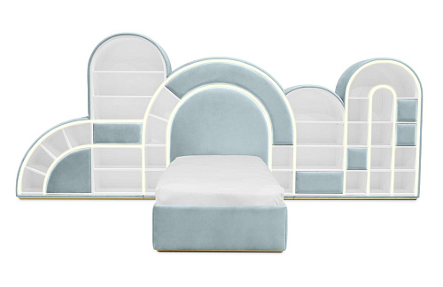 Bubblegum Marshmallow blauw kinderbed