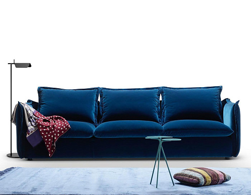 Knit donkerblauwe bank