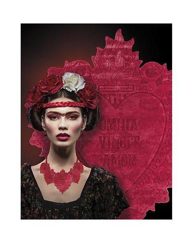 Devotion handgeweven Red vloerkleed