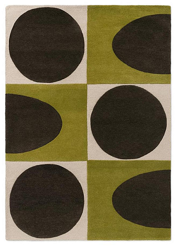 Spot Square Walnut/Lichen vloerkleed