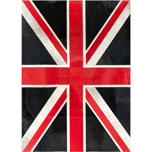 Union jack col.1 koeienhuid vloerkleed
