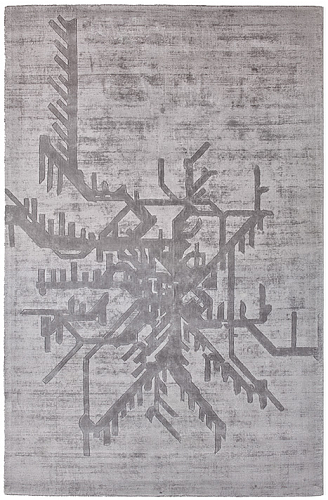Metro designer Indiaas viscose vloerkleed
