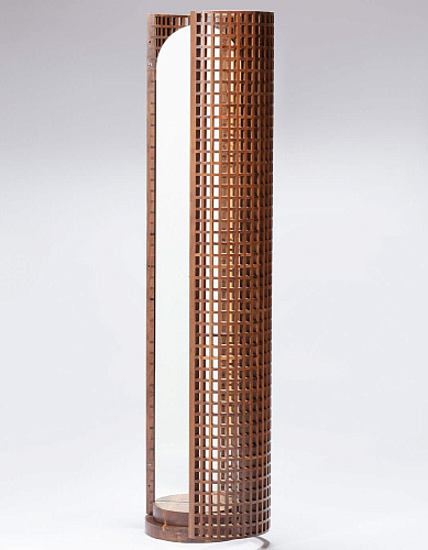 Artisan houten staanspiegel