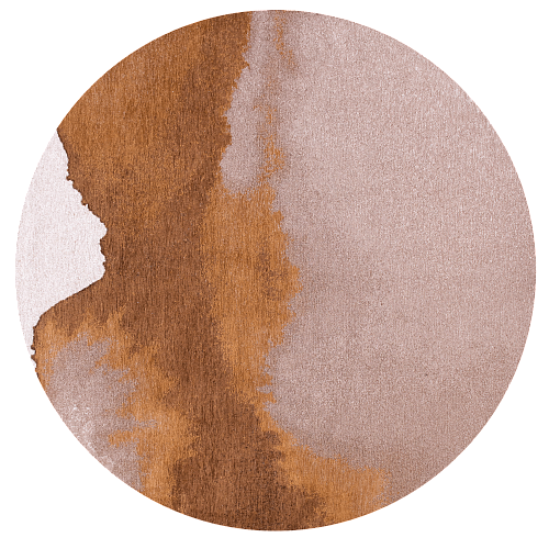 Chestnut rond tapijt