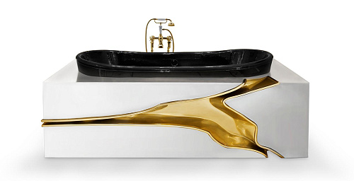 Gebroken ontwerp badkuip