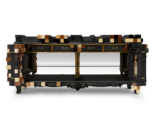 Trafalgar zwart dressoir